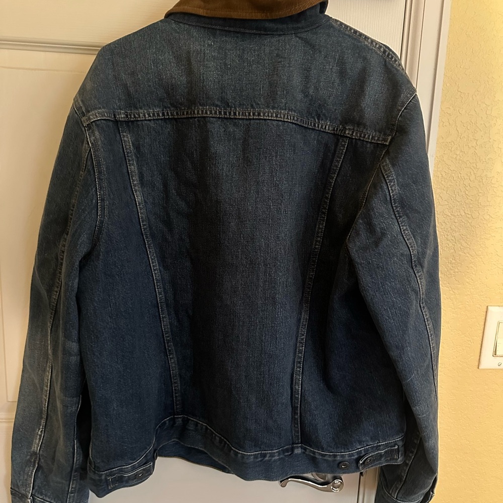 Men's Wallace & Barnes blanket-lined denim jacket size XL - Picture 3 of 3